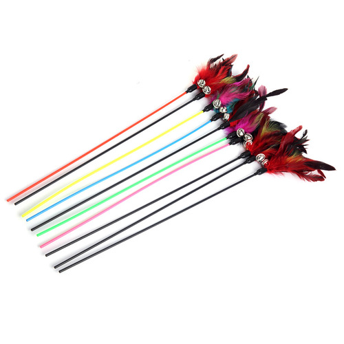 Factory direct supply of cat funny sticks, feather large cat funny sticks, bells, cat funny sticks, cat toys and pet supplies