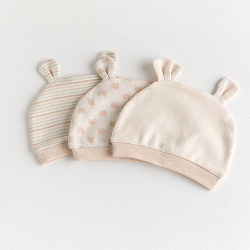 婴儿用品2020新款彩棉胎帽儿童帽子婴儿宝宝保暖帽子秋冬厂家货源