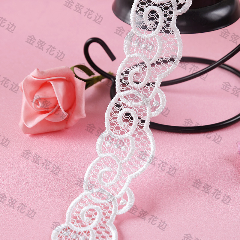 diy条码花边 刺绣蕾丝花边 涤纶内衣辅料 家居窗帘花边配饰