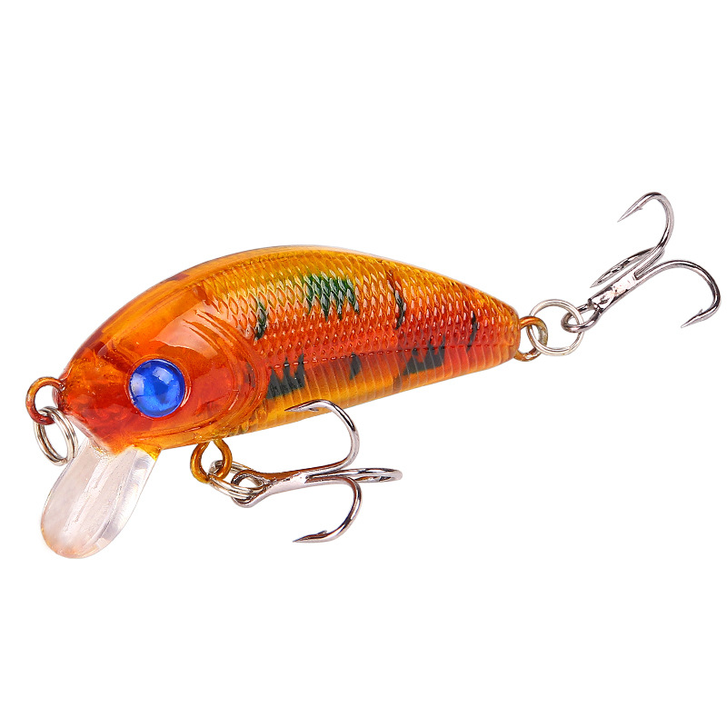 Small Minnow Fishing Lures Hard Plastic Baits Fresh Water Bass Swimbait Tackle Gear