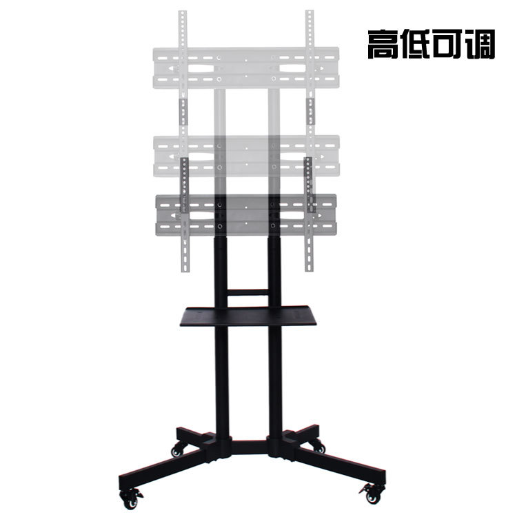 会议办公电视移动支架 高低可调360旋转金属支架 安全稳固防滑详情图4