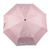 A piece of vinyl sunscreen three % off cherry blossom sunscreen umbrella modern cute shade 8 bone rain rain and two -purpose sunscreen umbrella