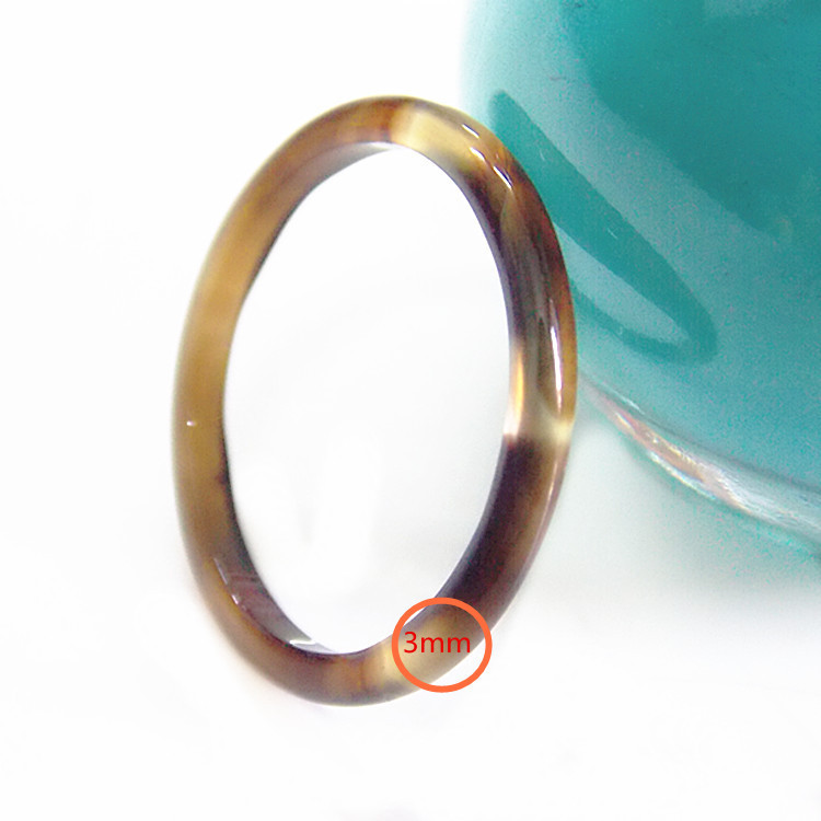 天然玉石戒指 黑里红玉红咖宝石戒指指环 原色玛瑙情侣尾戒 玉戒