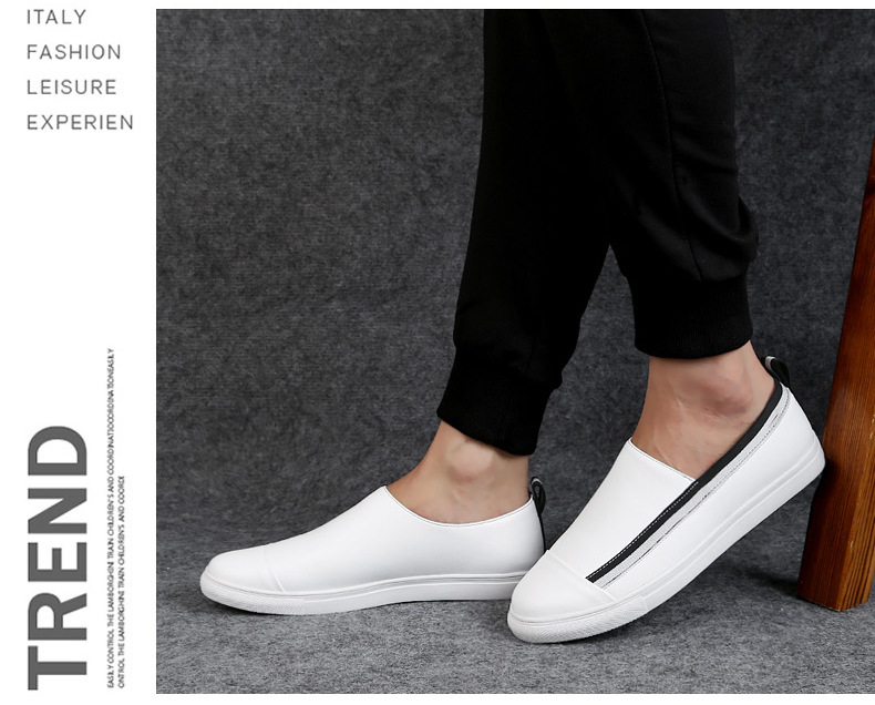 Chaussures pour hommes Été Nouvelles chaussures en cuir de vache pour hommes Chaussures décontractées à la mode coréenne Chaussures grande taille_voghion.com