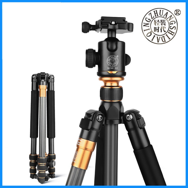 轻装时代Q999C三脚架碳纤维碳素 轻便专业便携单反相机云台三角架