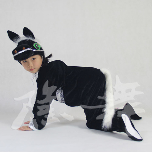 Factory Direct Supply Children's Clothing Dance Performance Clothing Adult Animal White Horse Shape Performance Clothes Brown Horse Parent-Child Suit 
