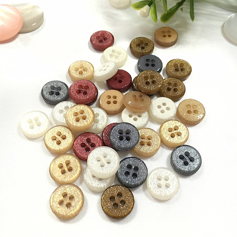 《厂家直销》高档四眼树脂纽扣 男士衬衫扣子领扣袖扣儿童毛衣钮