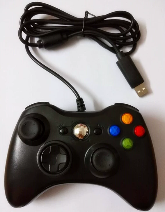 Игровая панель USB (стиль Xbox360) — проводной контроллер для ПК, двойная вибрация, 2 стика, 12 кнопок
