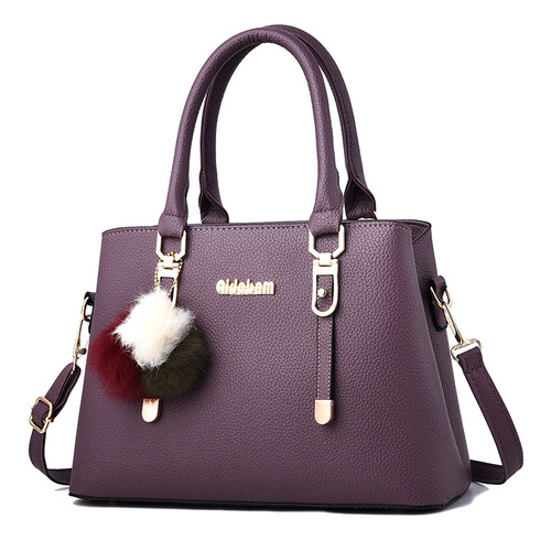 Bags for women  European and American new fashion large-capacity women's handbags foreign trade fur ball single shoulder crossbody bag on behalf of