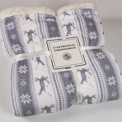 【新品】印花珊瑚绒毛毯 舒棉绒小被子 午休毯子加厚盖毯 批发