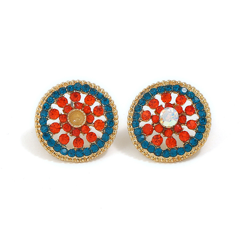 Alloy Simple Geometric earring(red) NHNZ0399-red