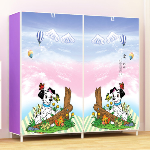 Yaruifan simple shoe cabinet, fabric shoe cabinet, double row 9 compartments, fashionable and creative shoe rack, steel pipe reinforcement, with dust cover