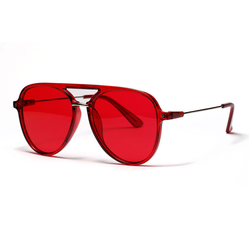 color lens popular double beam red toad mirror glasses NSXU57300