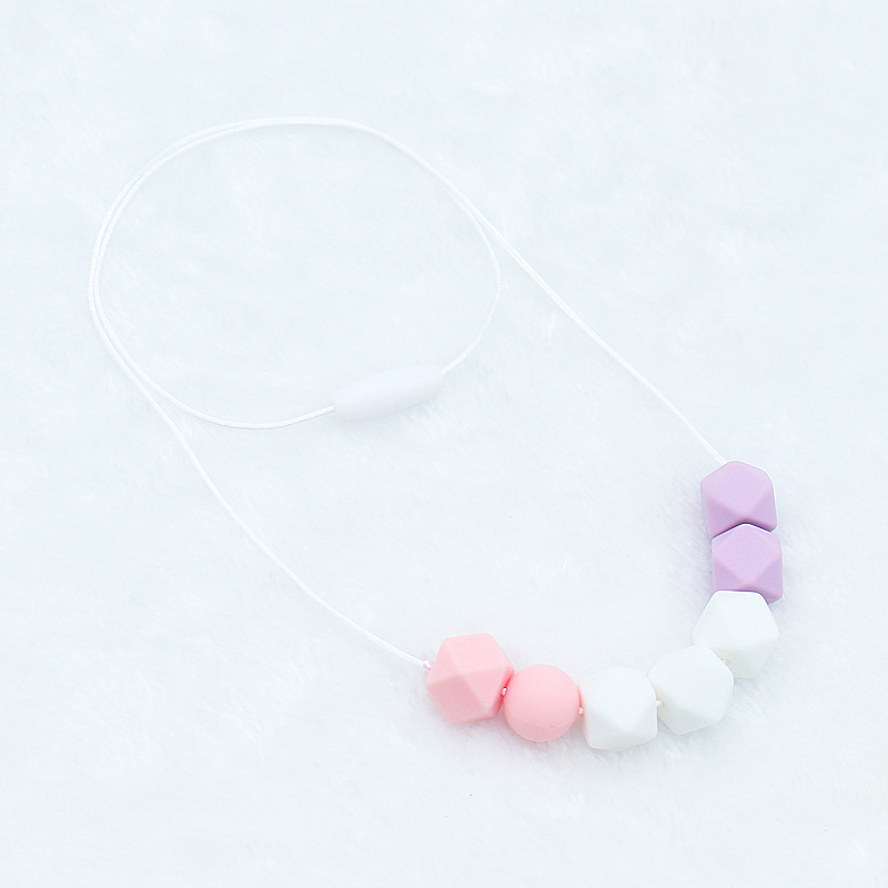 Nueva silicona mordedor collar masticable colgante bebé mordedura mordedor palo collar Amazon