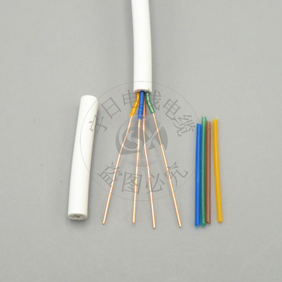 厂家直销 国标HYV4X0.4电话线4芯室内电话线纯铜四芯线足200米|ms