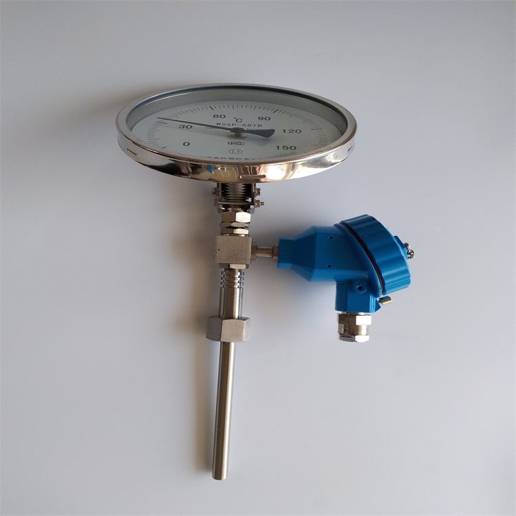 Bimetallic thermometer PT100 signal Remote Thermometer Large panel display