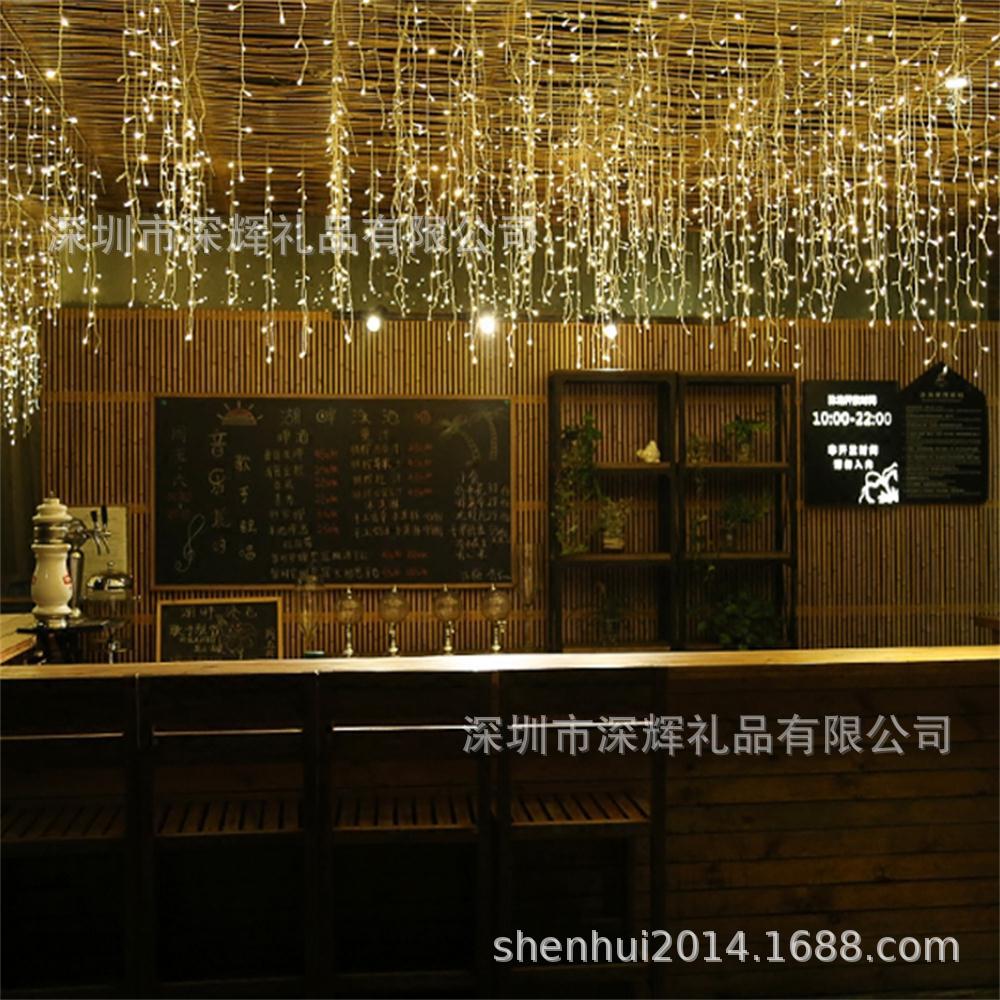 供应LED波浪形冰条灯 窗帘灯 节日彩灯 婚庆装饰彩灯串-阿里巴巴