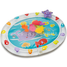 厂家生产 PVC充气小水池儿童印花单环草地充气沙池户外儿童戏水池