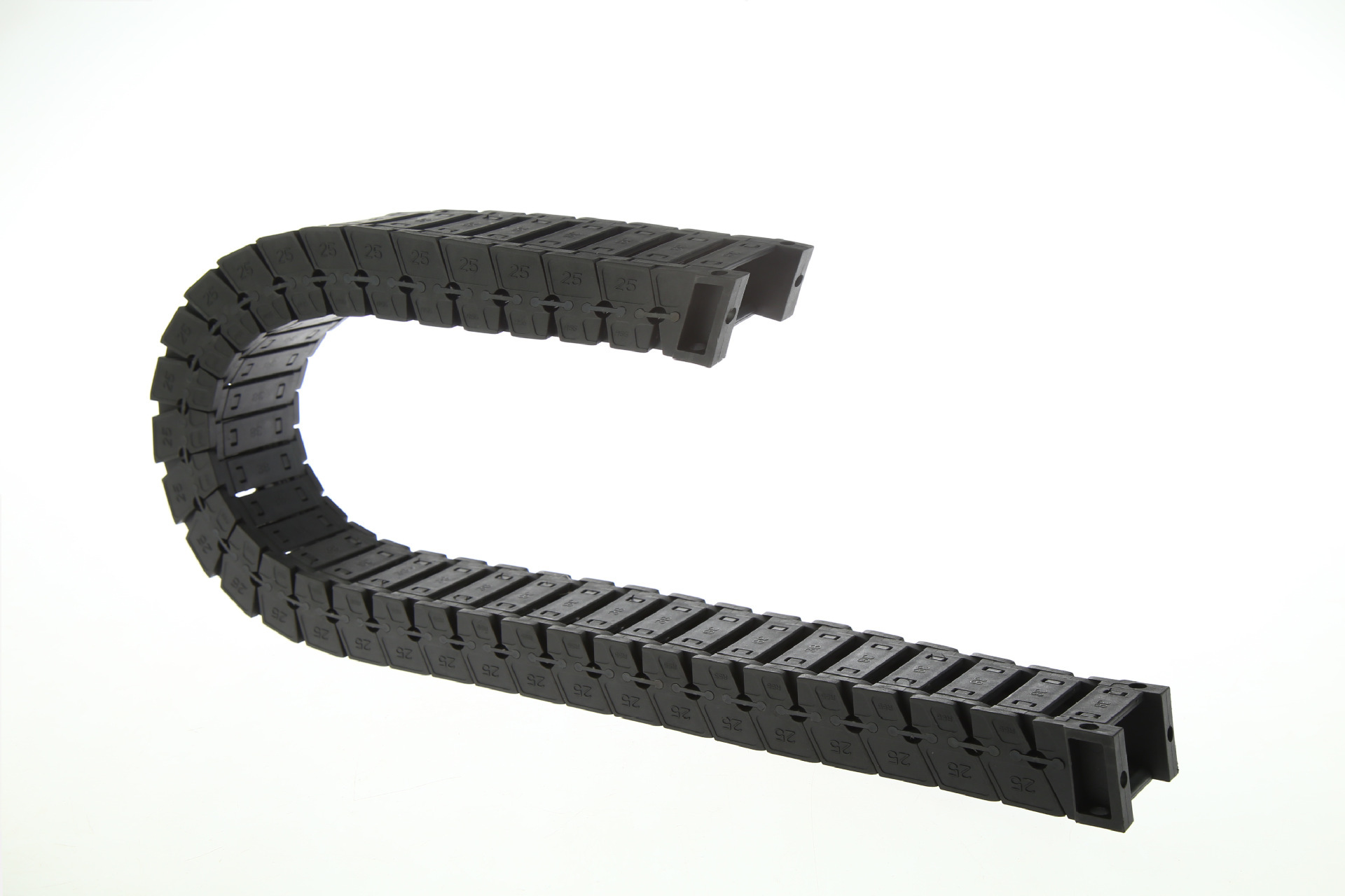 供应消音工程穿线拖链 桥式四面可打开式塑料拖链【拆装方便】