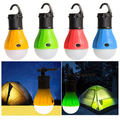 Cross-border supply 3LED outdoor camping light emergency light portable camping light Christmas decoration small hanging light with buckle