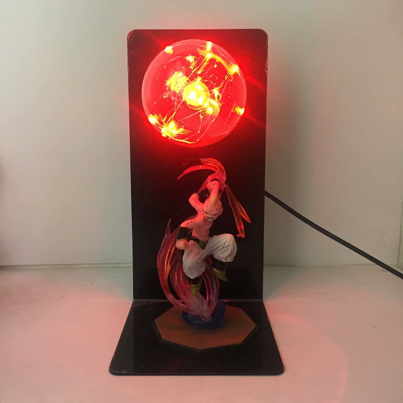 Dragon Ball, креативная мини-фигура, светодиодная настольная лампа, светящаяся игрушка, защита глаз