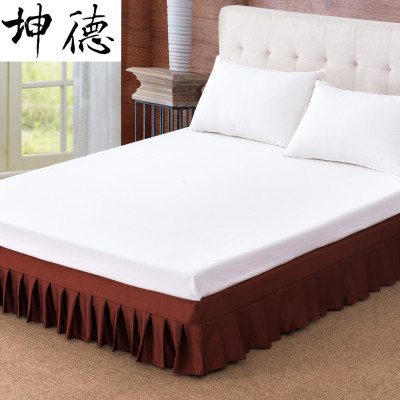 坤德 星级宾馆酒店民宿客房床裙罩床上用品布草厂家定制批发|ru