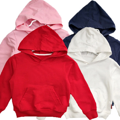 Autumn Cotton ring children Hooded Long sleeve Solid Sweater Children coat Hooded Children's clothing new pattern girl jacket