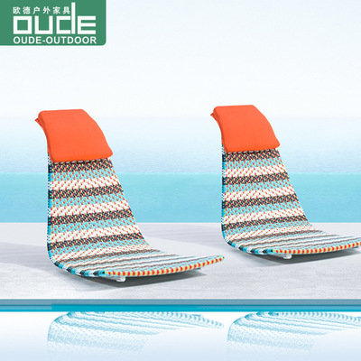 Oude outdoors Edited wicker chair deck chair villa balcony Rooftop leisure time Northern Europe Lazy man Pool hotel Sandy beach deck chair