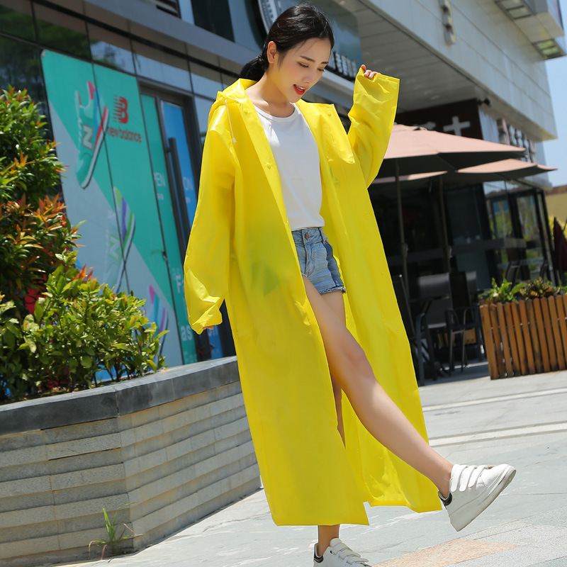 喜丰雨EVA雨衣加大透明帽檐成人徒步户外雨衣风衣款雨衣