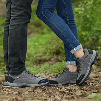 【2018秋季新品】骆驼户外登山鞋男女 防滑减震鞋耐磨低帮徒步鞋