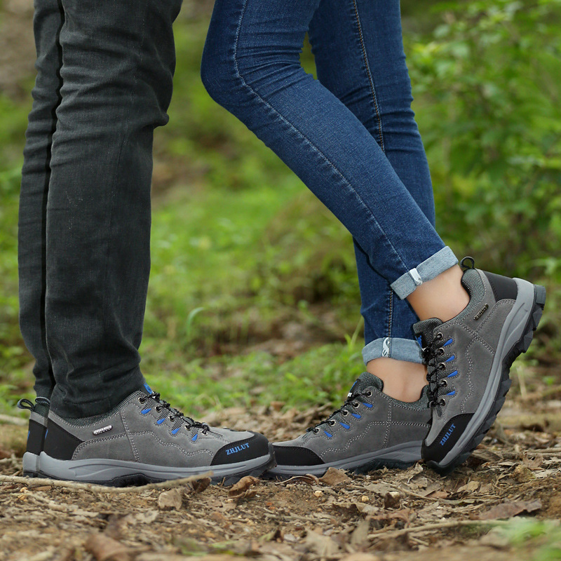 【2018秋季新品】骆驼户外登山鞋男女 防滑减震鞋耐磨低帮徒步鞋