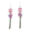 Crystal, long universal earrings, factory direct supply, four-leaf clover