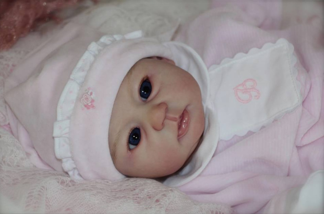 Renacer Kit de la muñeca sin pintar piezas de la muñeca Mio simulación bebé muñeca molde