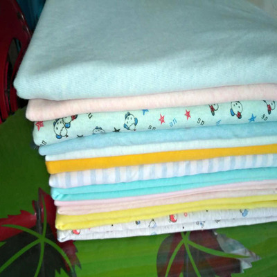 Spot rib Double side frame Knitted fabrics Cotton baby Combed Two-sided Sweatcloth Fabric wholesale