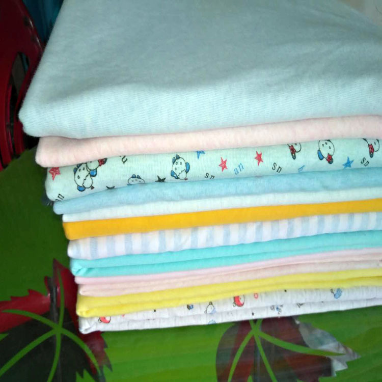 Spot rib Double side frame Knitted fabrics Cotton baby Combed Two-sided Sweatcloth Fabric wholesale