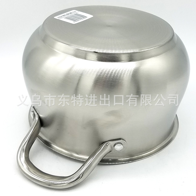 Factory direct sales of stainless steel soup POTS, arc-shaped soup POTS, composite steel soup POTS, colored glass LIDS, large-capacity stewing POTS detail image 11
