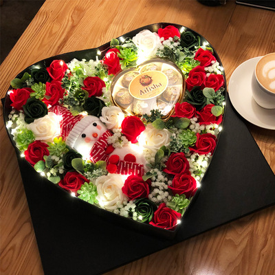 originality romantic Soap rose Christmas Eve Apple Gift box girl student Boyfriend Confidante Christmas gift practical