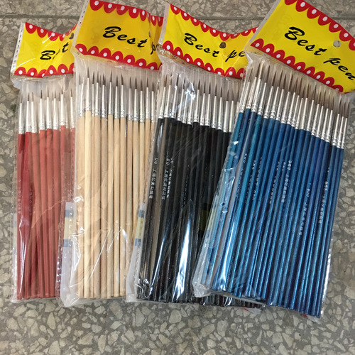 Shanghai Yimei oil paint brush, stroke pen, manicure pen, nylon hook line pen, gouache, plaster brush, wholesale