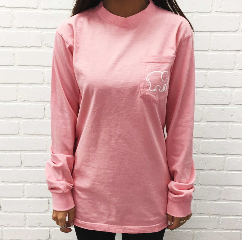 Womens Long Sleeve Slim Fit T Shirt Cartoon Elephant Print Casual Style for Spring and Autumn Wholesale Available