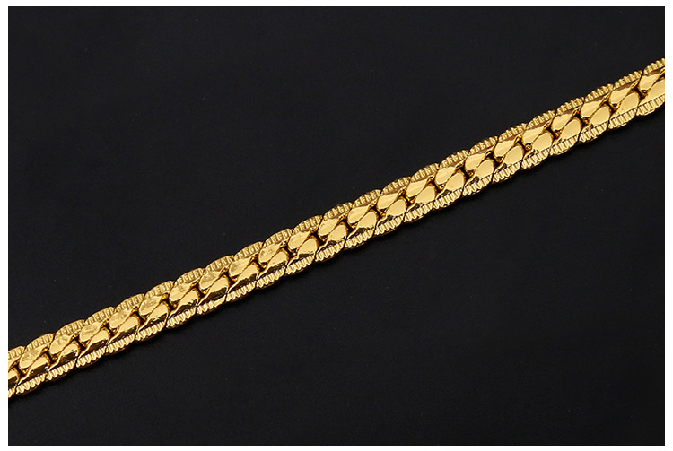Cadena de oro para hombre y mujer, elegante collar unisex_voghion.com