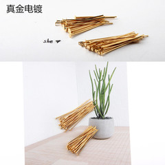 18K真金電鍍T字針DIY飾品配件 耳飾手工製作材料保色