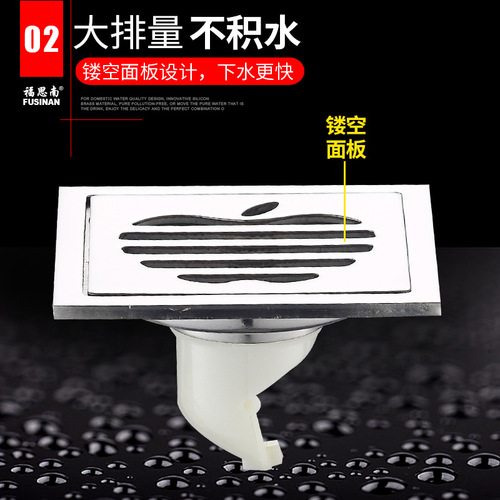 Factory direct sales 304 stainless steel deodorant floor drain bathroom bathroom shower washing machine floor drain