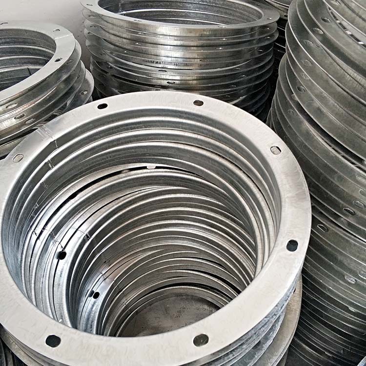 Manufactor wholesale Connect Air duct stamping flange 2mm Stainless steel flange customized Galvanized steel strip Air pipe flange