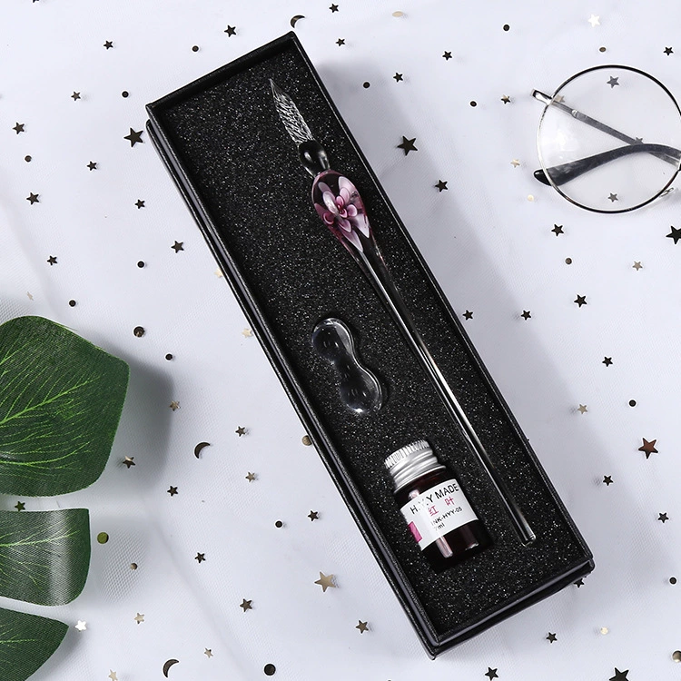 Glass gift-boxed pen, set for students