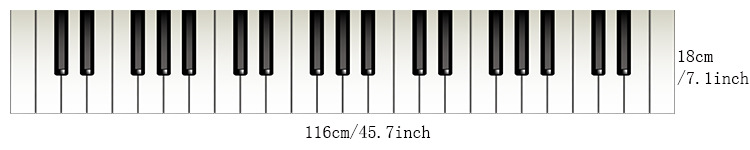 Innovative Removable Home Decorations Personalized Piano Keyboard Waterproof Stair DIY Creative Wall Stickers_voghion.com
