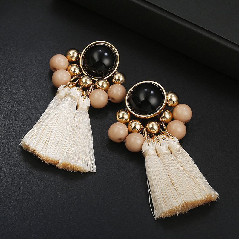 Exaggerated alloy fringed resin earrings earrings popular jewelrypicture7