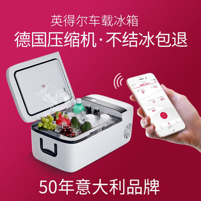英得尔车载冰箱压缩机制冷小型迷你宿舍便携小冰箱车家两用12l