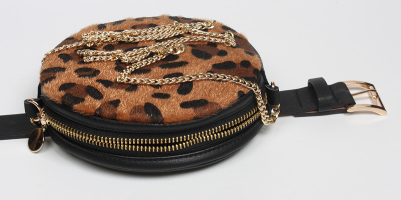 Nihaojewelry Wholesale Fashion With Leopard Print Round Waist Bag Belt display picture 4