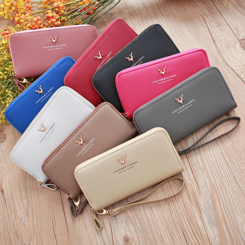 Fashion Deer Head Long Multifunctional Embroidered Portable Wallet Wholesale display picture 15