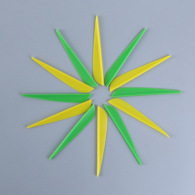 Manufactor Promotion 4 inch Teardrop-shaped TPU Fletching High resilience Deep groove Domestic Cost performance